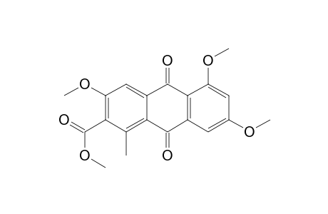 2-Anthracenecarboxylic acid, 9,10-dihydro-3,5,7-trimethoxy-1-methyl-9,10-dioxo-, methyl ester