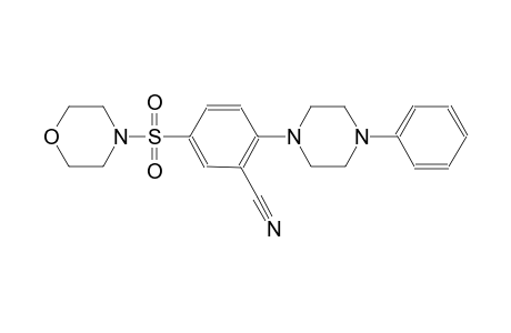 benzonitrile, 5-(4-morpholinylsulfonyl)-2-(4-phenyl-1-piperazinyl)-