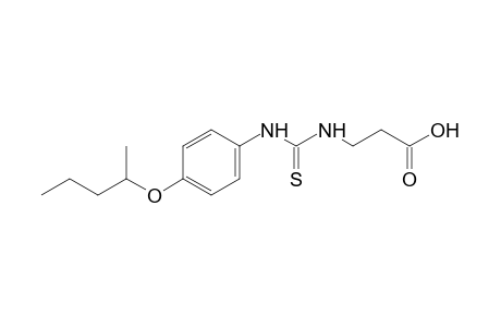 3-{3-{p-[(1-methylbutyl)oxy]phenyl}-2-thioureido}propionic acid