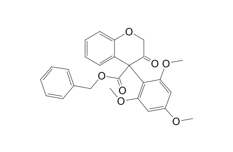 (phenylmethyl) 3-oxidanylidene-4-(2,4,6-trimethoxyphenyl)chromene-4-carboxylate