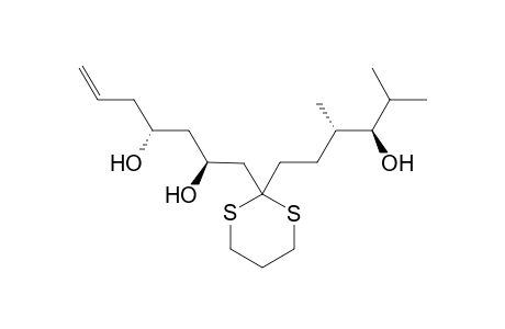 (2S,4R)-1-{2'-[(3"S,4"R)-4"-Hydroxy-3",5"-dimethylhexyl]-1',3'-dithian-2'-yl}hept-6-ene-2,4-diol
