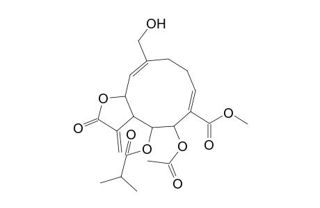 Methyl 5-(acetyloxy)-10-(hydroxymethyl)-4-(isobutyryloxy)-3-methylene-2-oxo-2,3,3a,4,5,8,9,11a-octahydrocyclodeca[b]furan-6-carboxylate