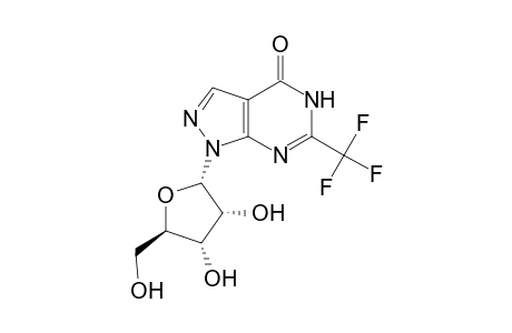 1-(.beta.D-ribofuranosyl)-6-(trifluoromethyl)-1H-pyrazolo[3,4-d]pyrimidin-4(5H)-one
