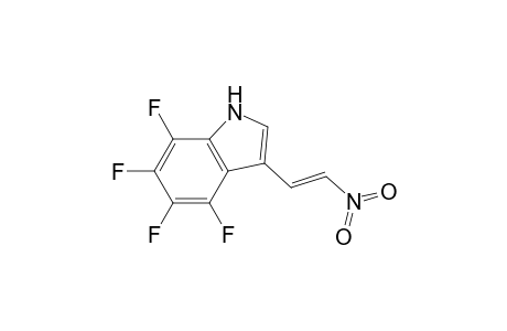 1H-Indole, 4,5,6,7-tetrafluoro-3-(2-nitroethenyl)-