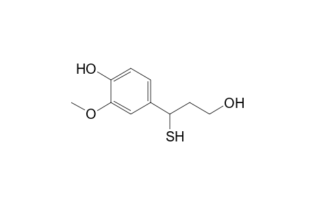 Benzenepropanol, 4-hydroxy-.gamma.-mercapto-3-methoxy-