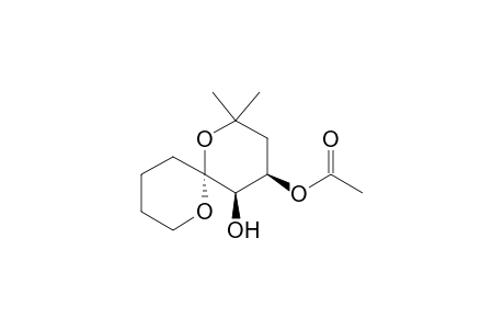 (4R*,5R*,6R*)-4-acetoxy-2,2-dimethyl-1,7-dioxaspiro[5.5]undecan-5-ol