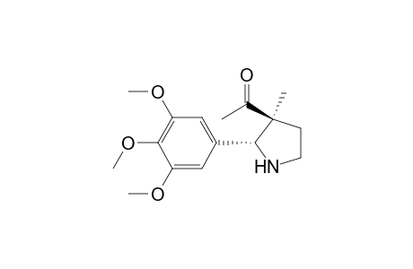 Ethanone, 1-[3-methyl-2-(3,4,5-trimethoxyphenyl)-3-pyrrolidinyl]-, cis-