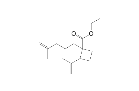 Ethyl 2-isopropenyl-1-(4'-methyl-4'-penten-1'-yl)-cyclobutanecarboxylate