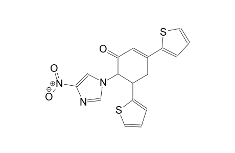 2-cyclohexen-1-one, 6-(4-nitro-1H-imidazol-1-yl)-3,5-di(2-thienyl)-, (5S,6R)-