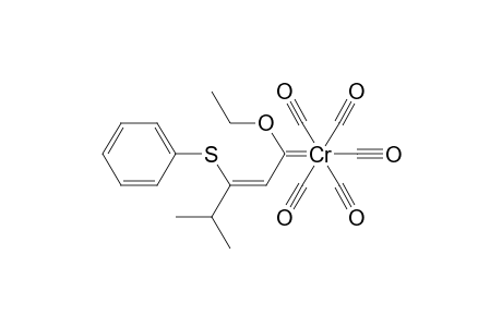 Pentacarbonyl [ (2Z )-1-ethoxy-4-methyl-3-(phenylthio)-2-pentenylidene ] chromium