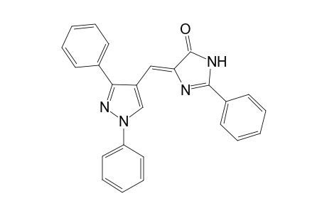 (Z)-4-((1,3-diphenyl-1H-pyrazol-4-yl)methylene)-2-phenyl-1H-imidazol-5(4H)-one