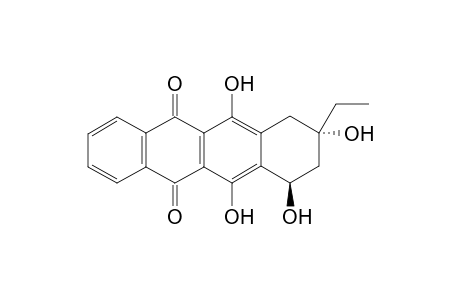 9-cis-Ethyl-7,8,9,10-tetrahydro-6,7-rel,9-trans,11-tetrahydroxy-5,12-naphthacenequinone