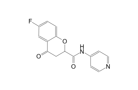 2H-1-benzopyran-2-carboxamide, 6-fluoro-3,4-dihydro-4-oxo-N-(4-pyridinyl)-