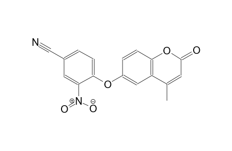benzonitrile, 4-[(4-methyl-2-oxo-2H-1-benzopyran-6-yl)oxy]-3-nitro-