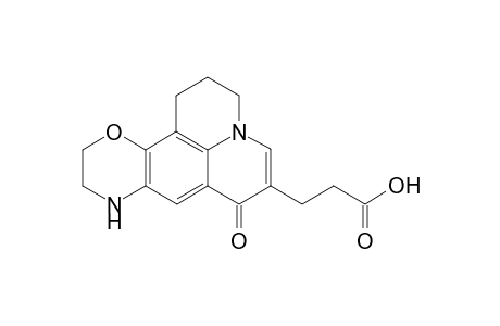 1H,5H,11H-Quinolizino[1,9-gh][1,4]benzoxazine-10-propanoic acid, 2,3,6,7-tetrahydro-11-oxo-