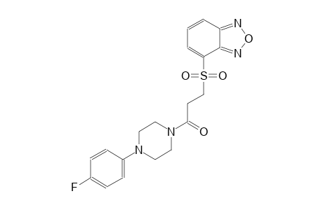 2,1,3-benzoxadiazole, 4-[[3-[4-(4-fluorophenyl)-1-piperazinyl]-3-oxopropyl]sulfonyl]-