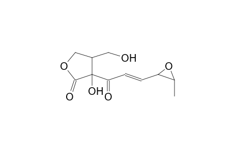 (2R*,3S*)-2-(4',5'-Epoxy-hex-2'E-en)oyl-2-hydroxy-3-hydroxymethyl-butanolide;butalactin