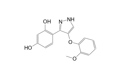 1,3-benzenediol, 4-[4-(2-methoxyphenoxy)-1H-pyrazol-3-yl]-