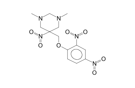 1,3-DIMETHYL-5-NITRO-5-(2,4-DINITROPHENYLOXYMETHYL)HEXAHYDROPYRIMIDINE