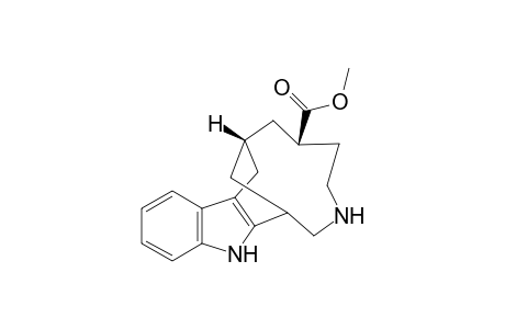 2H-3,7-Methanoazacycloundecino[5,4-b]indole-9-carboxylic acid, 1,4,5,6,7,8,9,10-octahydro-, methyl ester, (7R*,9S*)-(.+-.)-