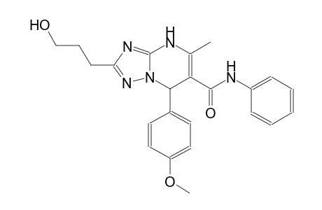 2-(3-hydroxypropyl)-7-(4-methoxyphenyl)-5-methyl-N-phenyl-4,7-dihydro[1,2,4]triazolo[1,5-a]pyrimidine-6-carboxamide