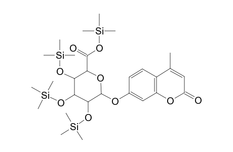 Umbelliferin <4-methyl -.beta.-glucuronide->, tetra-TMS