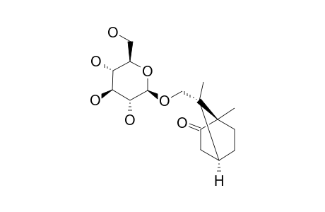 (1R,4R,7R)-8-HYDROXYBORNAN-2-ONE-8-O-BETA-D-GLUCOPYRANOSIDE