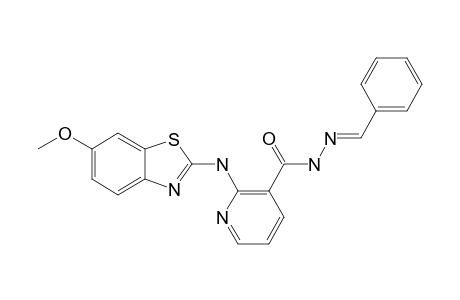 2-[N-(6-METHOXYBENZOTHIAZOLYL)-AMINO]-PYRIDINE-3-(PHENYL)-HYDRAZONE