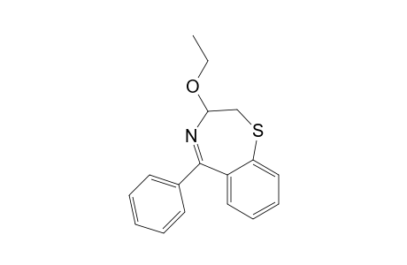 3-Ethoxy-5-phenyl-2,3-dihydro-1,4-benzothiazepine