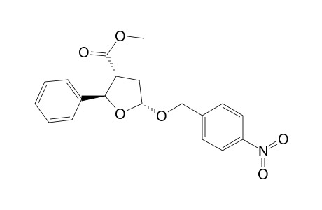 Methyl (R*,R*,R*)-2-Phenyl-5-((4-nitrophenyl)methoxy)-2,3,4,5-tetrahydro-3-furancarboxylate