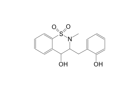 2H-1,2-benzothiazin-4-ol, 3,4-dihydro-3-[(2-hydroxyphenyl)methyl]-2-methyl-, 1,1-dioxide