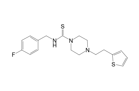 1(2H)-Pyrazinecarbothioamide, N-[(4-fluorophenyl)methyl]tetrahydro-4-[2-(2-thienyl)ethyl]-