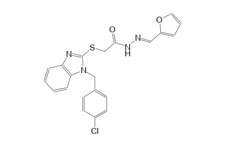 acetic acid, [[1-[(4-chlorophenyl)methyl]-1H-benzimidazol-2-yl]thio]-, 2-[(E)-2-furanylmethylidene]hydrazide