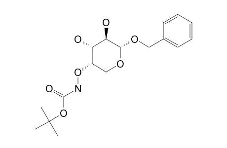 BENZYL-4-O-[(TERT.-BUTOXYCARBONYL)-AMINO]-L-ALPHA-D-ARABINOPYRANOSIDE