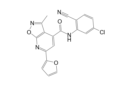 isoxazolo[5,4-b]pyridine-4-carboxamide, N-(5-chloro-2-cyanophenyl)-6-(2-furanyl)-3-methyl-