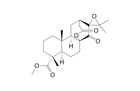 METHYL-(4-ALPHA,8-ALPHA,12-ALPHA,16-ALPHA)-16,17-EPOXY-17,17-DIMETHYL-14,15-DIOXO-14-ALPHA-HOMO-14A-OXA-19-NORATISAN-4-CARBOXYLATE