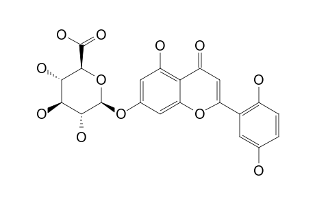 5,7,2',5'-TETRAHYDROXYFLAVONE-7-O-BETA-D-GLUCORONOPYRANOSIDE