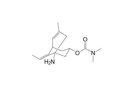 (1RS,5SR,7RS,9E)-1-Amino-[7-((N,N-dimethylcarbomyl)oxy)-9-ethylidene-3-methylbicyclo[3.3.1]non-3-ene