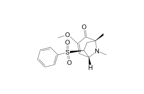 (1R*,5R*,6S*)-1,8-Dimethyl-3-methoxy-6-exo-(phenylsulfonyl)-8-azabicyclo[3.2.1]oct-3-en-2-one