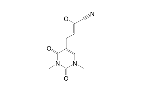 2-HYDROXY-4-(1,2,3,4-TETRAHYDRO-1,3-DIMETHYL-2,4-DIOXOPYRIMIDIN-5-YL)-BUT-2-ENENITRILE