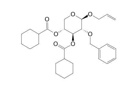 Allyl 2-( O-benzyl)-3,4-bis( O-cyclohexanecarbonyl)-.beta.-D-xylopyranoside