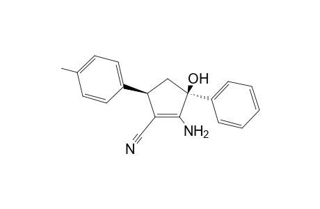 (3R,5R)-2-amino-3-hydroxy-3-phenyl-5-(p-tolyl)cyclopentene-1-carbonitrile