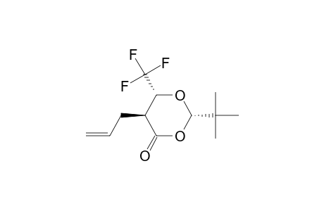 2S,5S,6R-2-(t-Butyl)-6-(trifluoromethyl)-5-allyl-2H,4H-1,3-dioxan-4-one