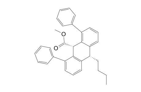 Methyl ester of cis-10-butyl-9,10-dihydro-1,8-diphenyl-9-anthracenecarboxylic acid