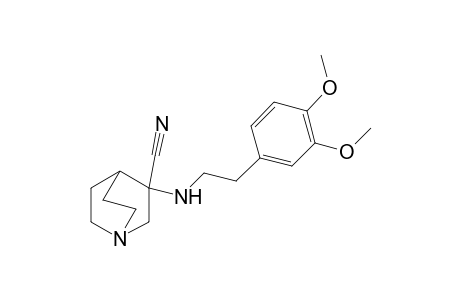 1-Azabicyclo[2.2.2]octane-3-carbonitrile, 3-[[2-(3,4-dimethoxyphenyl)ethyl]amino]-