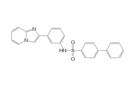 [1,1'-biphenyl]-4-sulfonamide, N-(3-imidazo[1,2-a]pyridin-2-ylphenyl)-