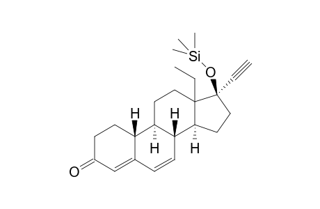 (8R,9S,10R,14S,17R)-13-ethyl-17-ethynyl-17-((trimethylsilyl)oxy)-8,9,10,11,12,13,14,15,16,17-decahydro-1H-cyclopenta[a]phenanthren-3(2H)-one