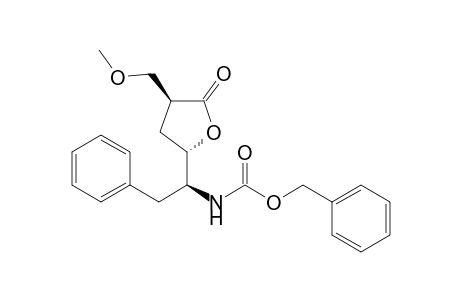 (phenylmethyl) N-[(1S)-1-[(2S,4S)-4-(methoxymethyl)-5-oxidanylidene-oxolan-2-yl]-2-phenyl-ethyl]carbamate