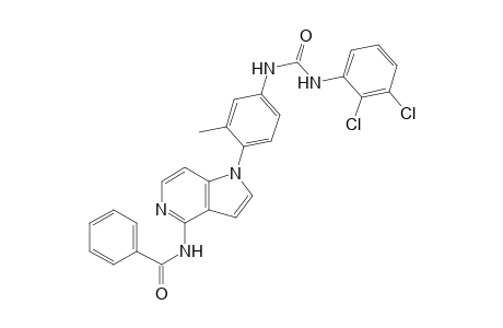 1-(4-(4-Benzamido-1H-pyrrolo[3,2-c]pyridin-1-yl)-3-methylphenyl)-3-(2,3-dichlorophenyl)urea