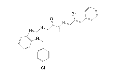 acetic acid, [[1-[(4-chlorophenyl)methyl]-1H-benzimidazol-2-yl]thio]-, 2-[(E,2Z)-2-bromo-3-phenyl-2-propenylidene]hydrazide